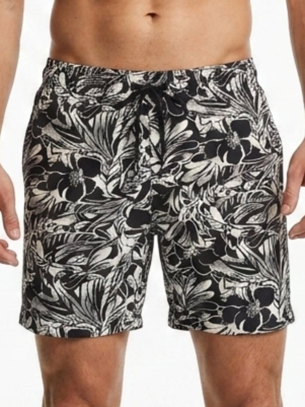 Brooklyn Calling NYC Men’s Shorts Medium Black + White